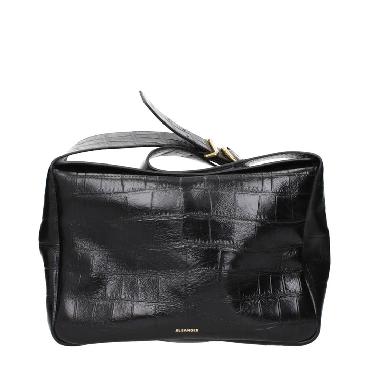 Jil Sander Black Leather Crossbody Bag
