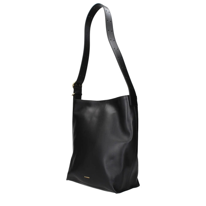 Jil Sander Black Leather Crossbody Bag