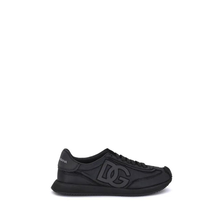 Dolce &amp; Gabbana Black Fabric Athletic Sneakers