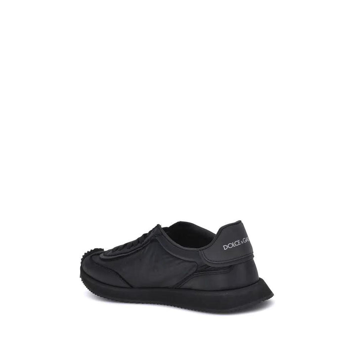 Dolce &amp; Gabbana Black Fabric Athletic Sneakers