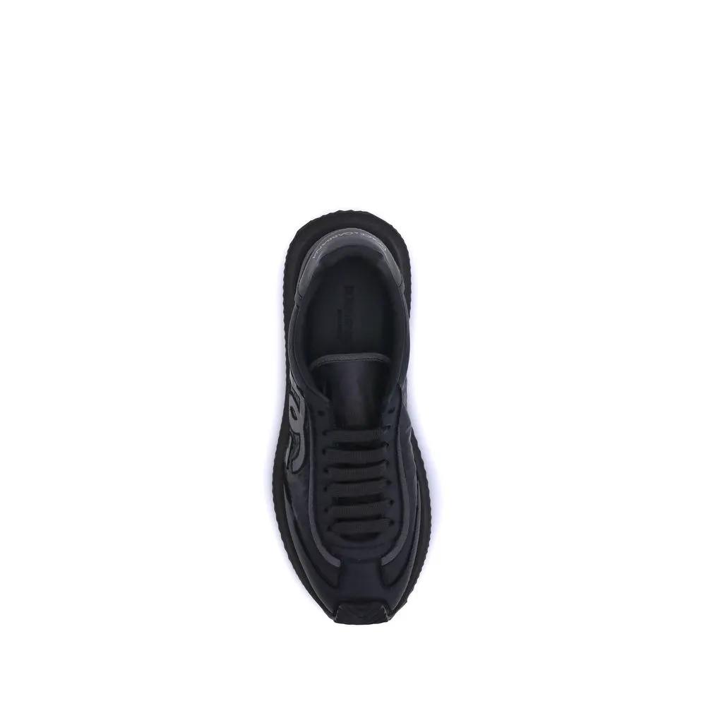 Dolce &amp; Gabbana Black Fabric Athletic Sneakers