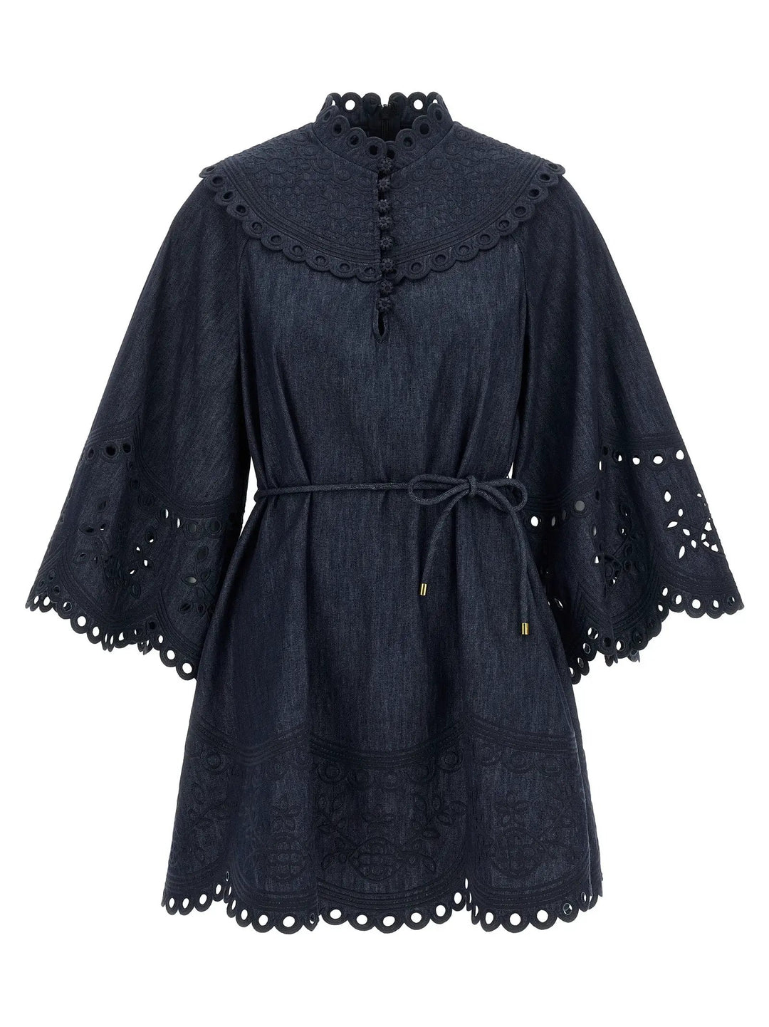 Zimmermann Sample Sale | Zimmermann Blue Cotton Short Dress - | Designer outlet