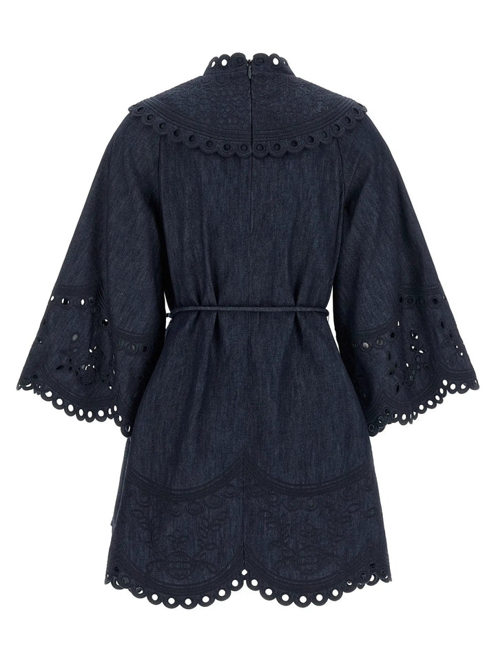 Zimmermann Sample Sale | Zimmermann Blue Cotton Short Dress - | Designer outlet