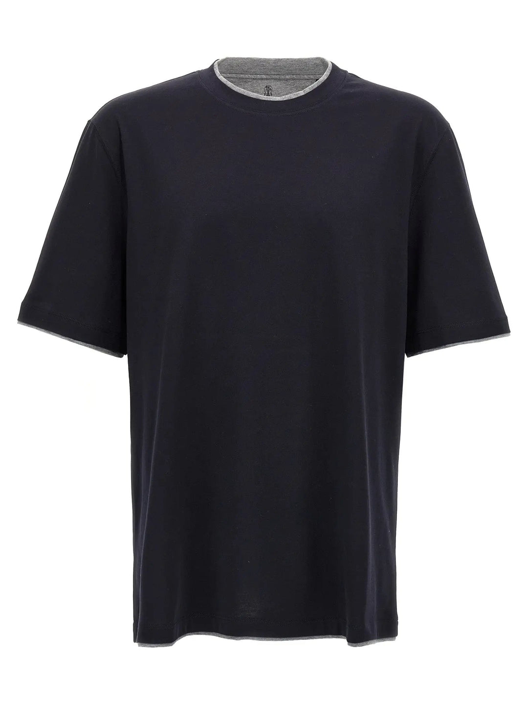 Brunello Cucinelli Sample Sale | Brunello Cucinelli Blue Cotton T-Shirt - | Designer outlet