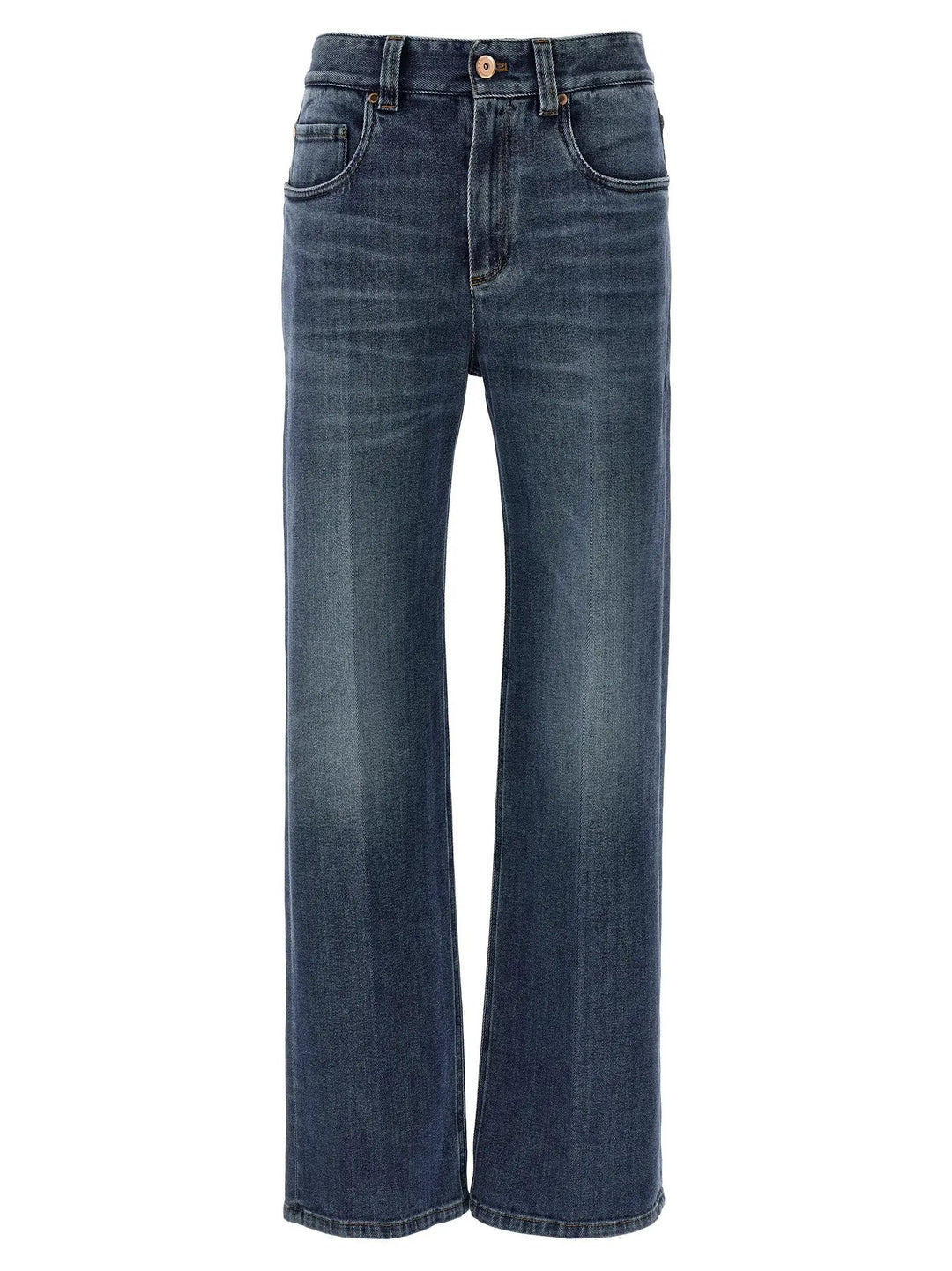 Brunello Cucinelli Sample Sale | Brunello Cucinelli Blue Cotton Relaxed Fit Jeans - | Designer outlet