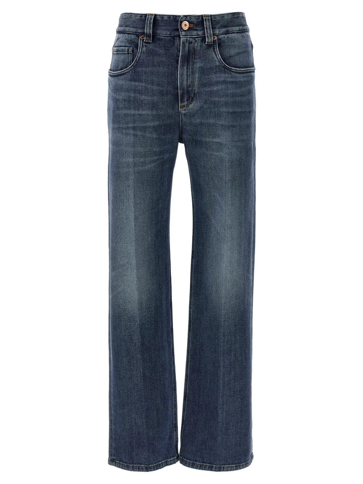 Brunello Cucinelli Sample Sale | Brunello Cucinelli Blue Cotton Relaxed Fit Jeans - | Designer outlet