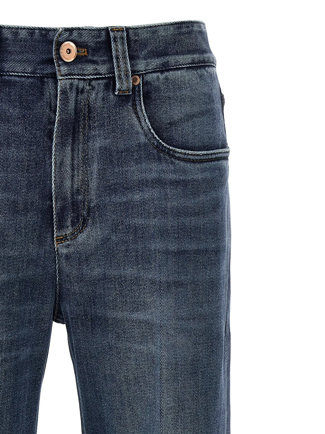 Brunello Cucinelli Sample Sale | Brunello Cucinelli Blue Cotton Relaxed Fit Jeans - | Designer outlet