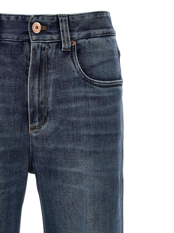 Brunello Cucinelli Sample Sale | Brunello Cucinelli Blue Cotton Relaxed Fit Jeans - | Designer outlet