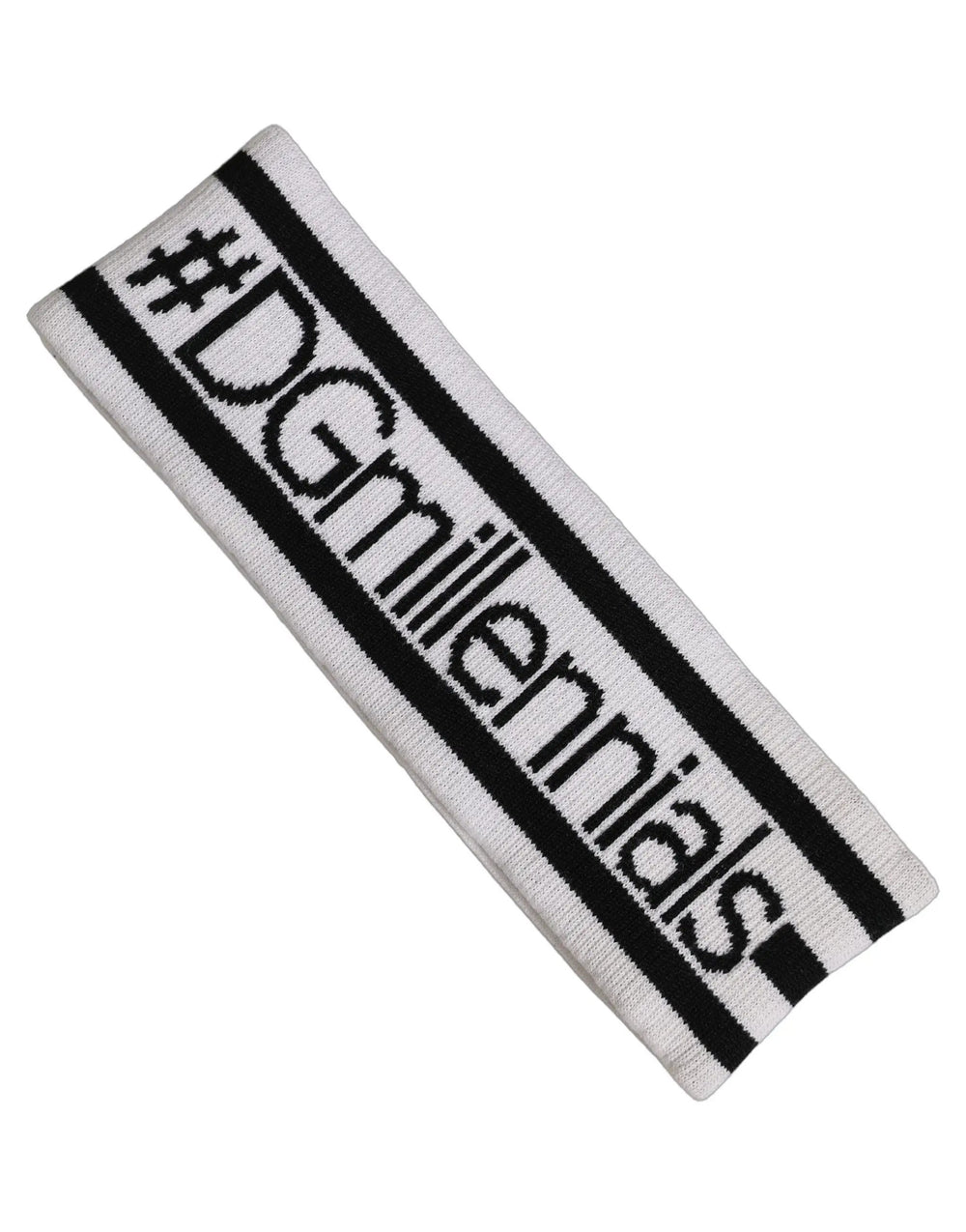 Dolce & Gabbana Sample Sale | Dolce & Gabbana White Wool Knit #DGmillennials Head Band One Size Hat - | Designer outlet