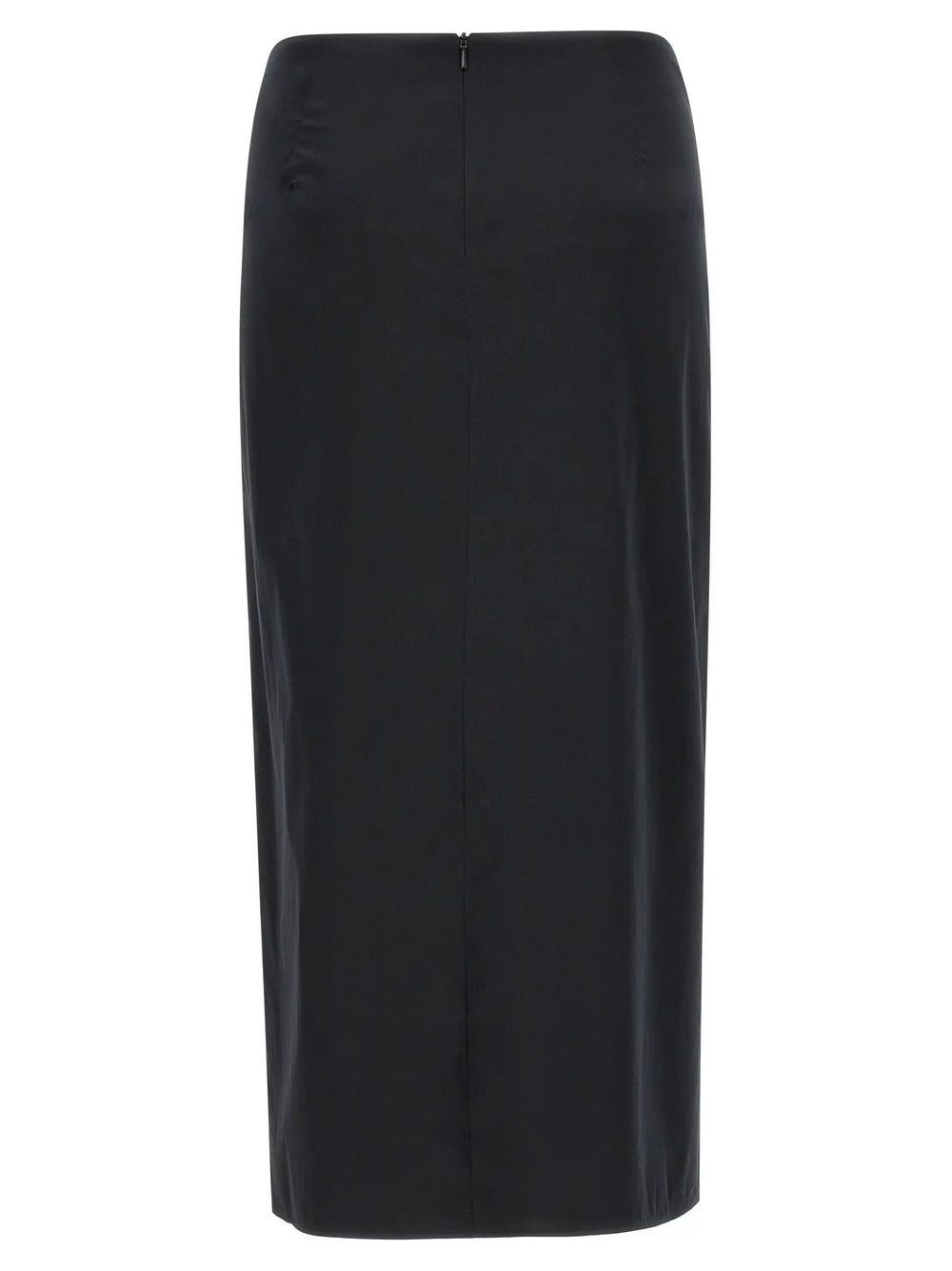 Max Mara Sample Sale | Max Mara Black Cotton Midi Skirt - | Designer outlet