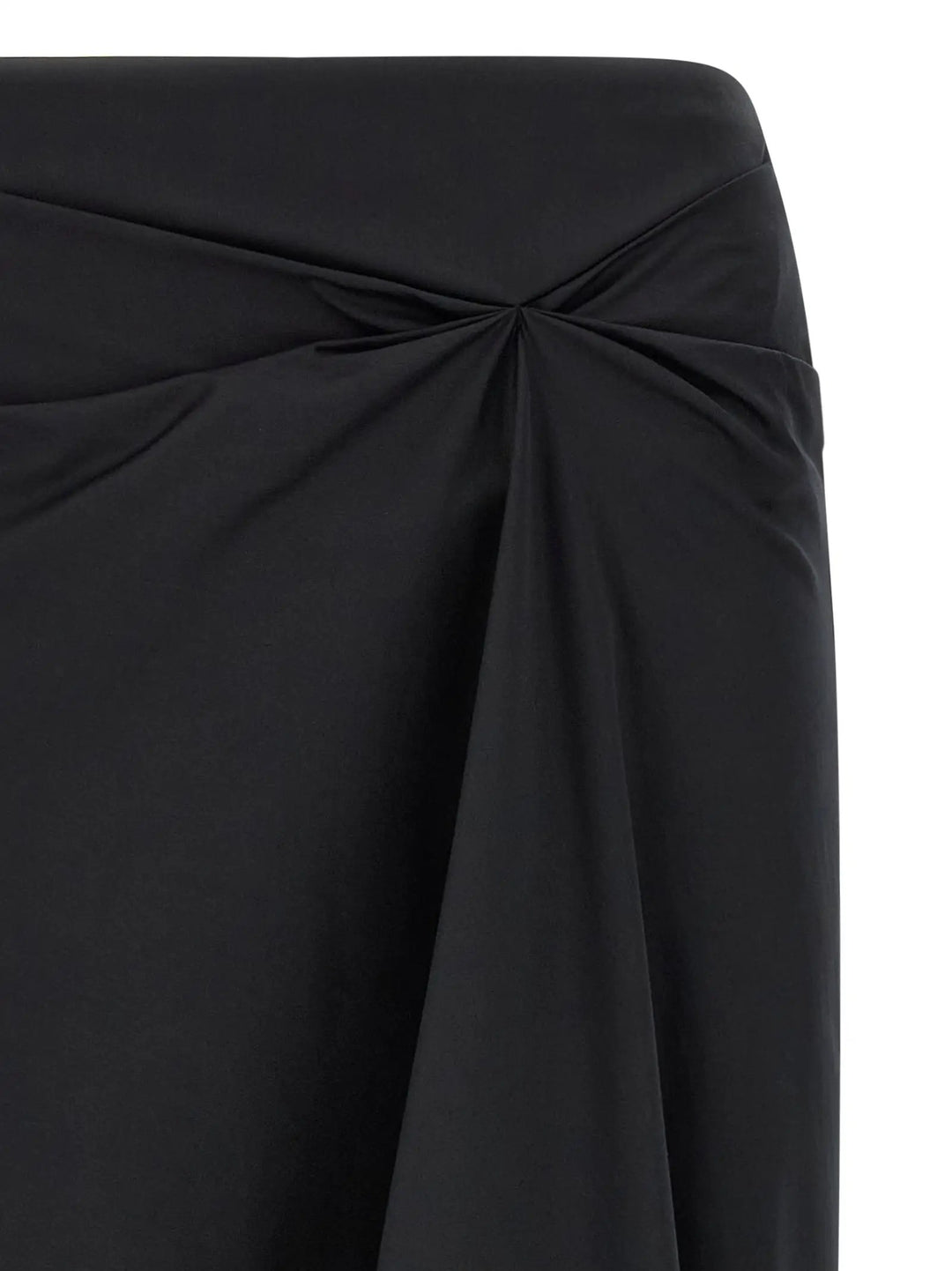 Max Mara Sample Sale | Max Mara Black Cotton Midi Skirt - | Designer outlet