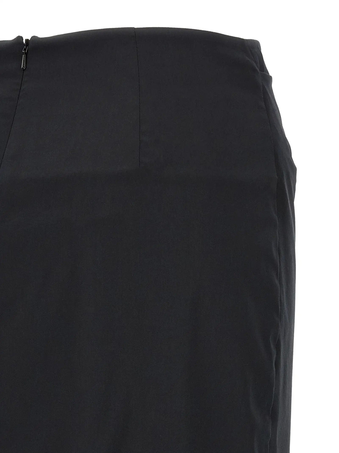 Max Mara Sample Sale | Max Mara Black Cotton Midi Skirt - | Designer outlet