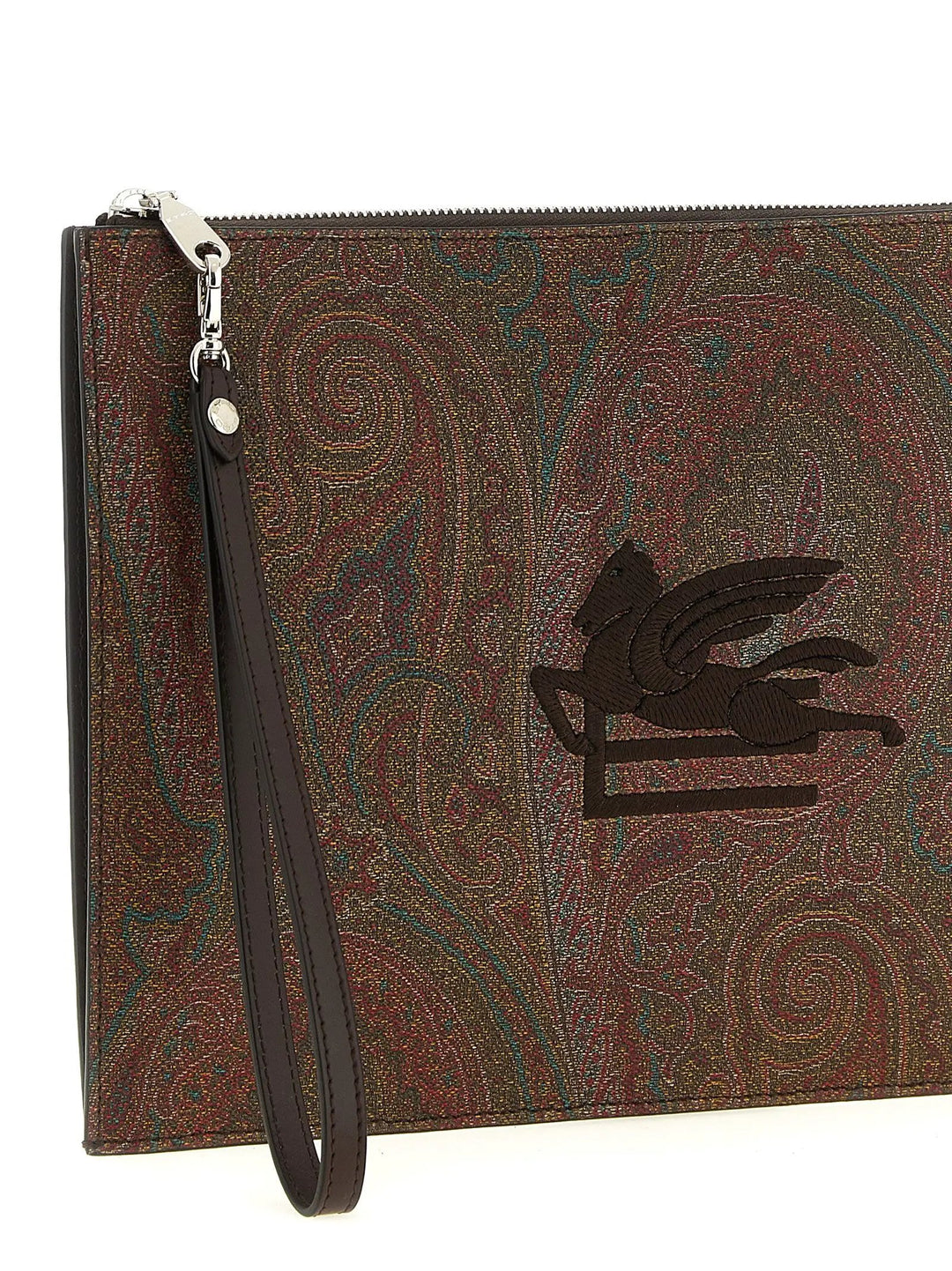 Etro Sample Sale | Etro Brown Cotton Clutch Bag - | Designer outlet