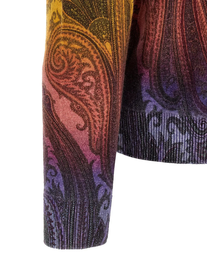 Etro Sample Sale | Etro Multicolor Wool Cardigan - | Designer outlet