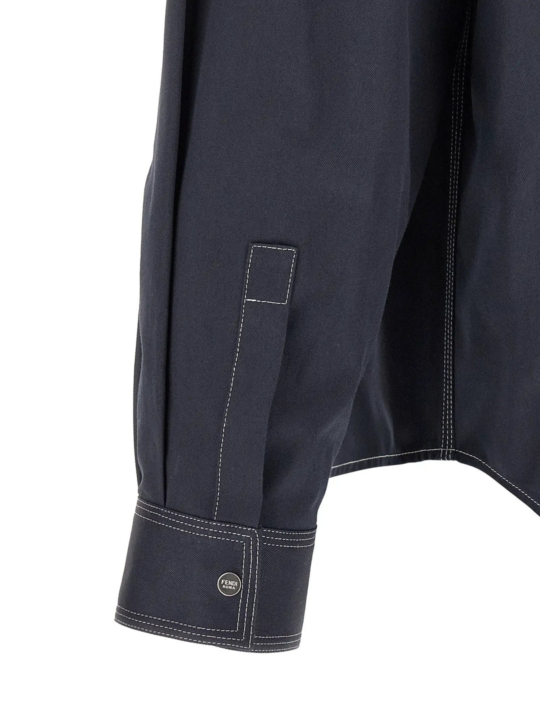 Fendi Sample Sale | Fendi Blue Cotton Blouse - | Designer outlet