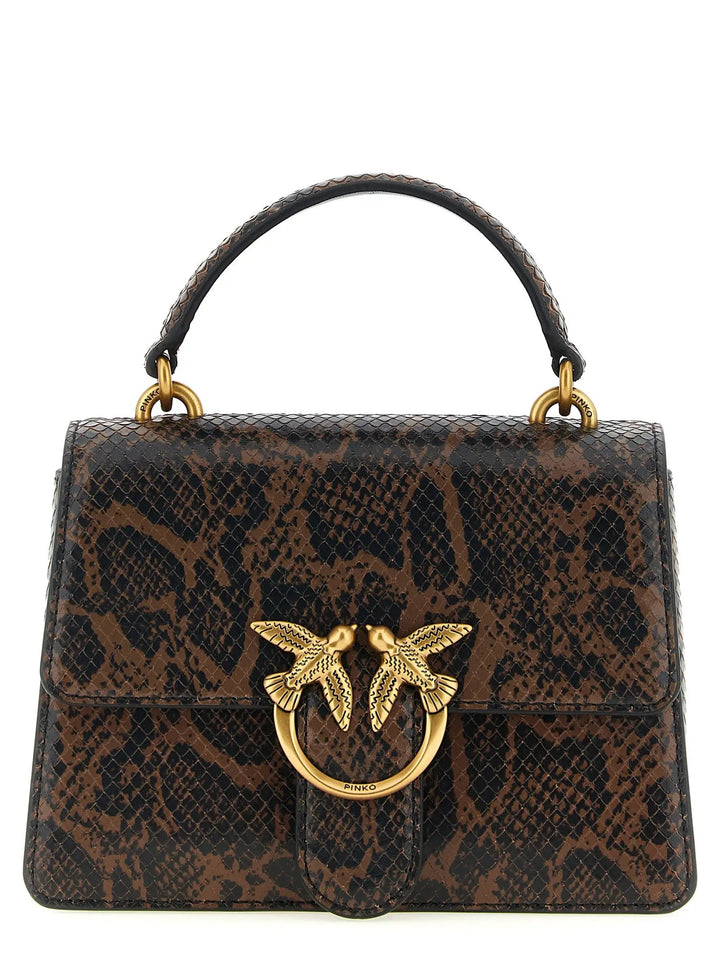 PINKO Sample Sale | PINKO Brown Calfskin Handbag - | Designer outlet