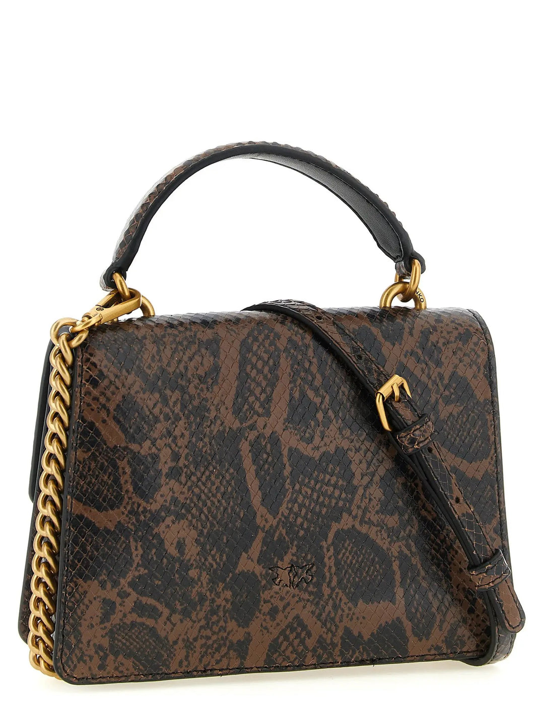 PINKO Sample Sale | PINKO Brown Calfskin Handbag - | Designer outlet