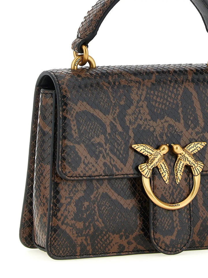 PINKO Sample Sale | PINKO Brown Calfskin Handbag - | Designer outlet