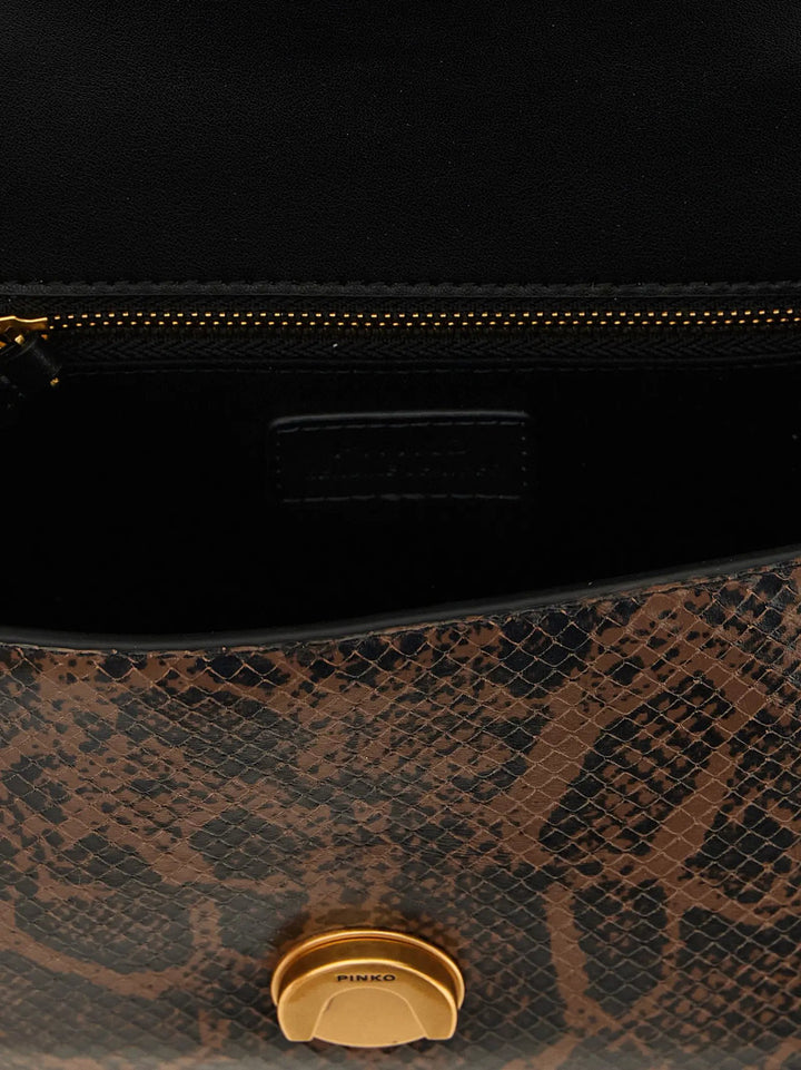 PINKO Sample Sale | PINKO Brown Calfskin Handbag - | Designer outlet