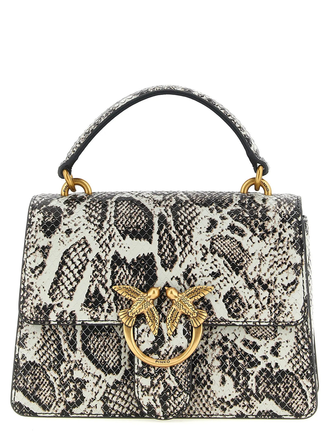 PINKO Sample Sale | PINKO Gray Calfskin Handbag - | Designer outlet