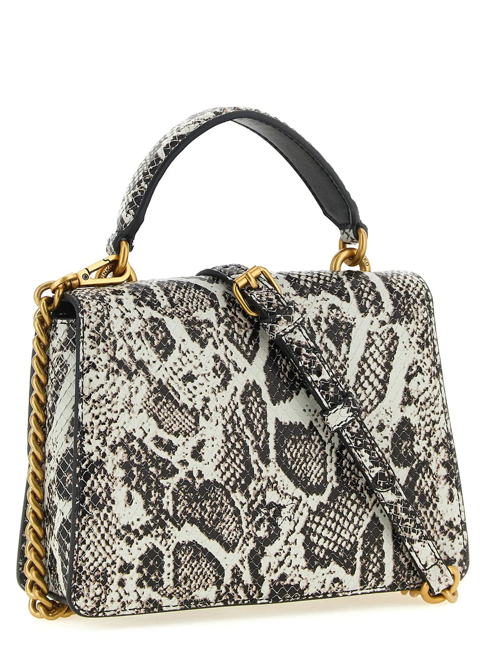 PINKO Sample Sale | PINKO Gray Calfskin Handbag - | Designer outlet