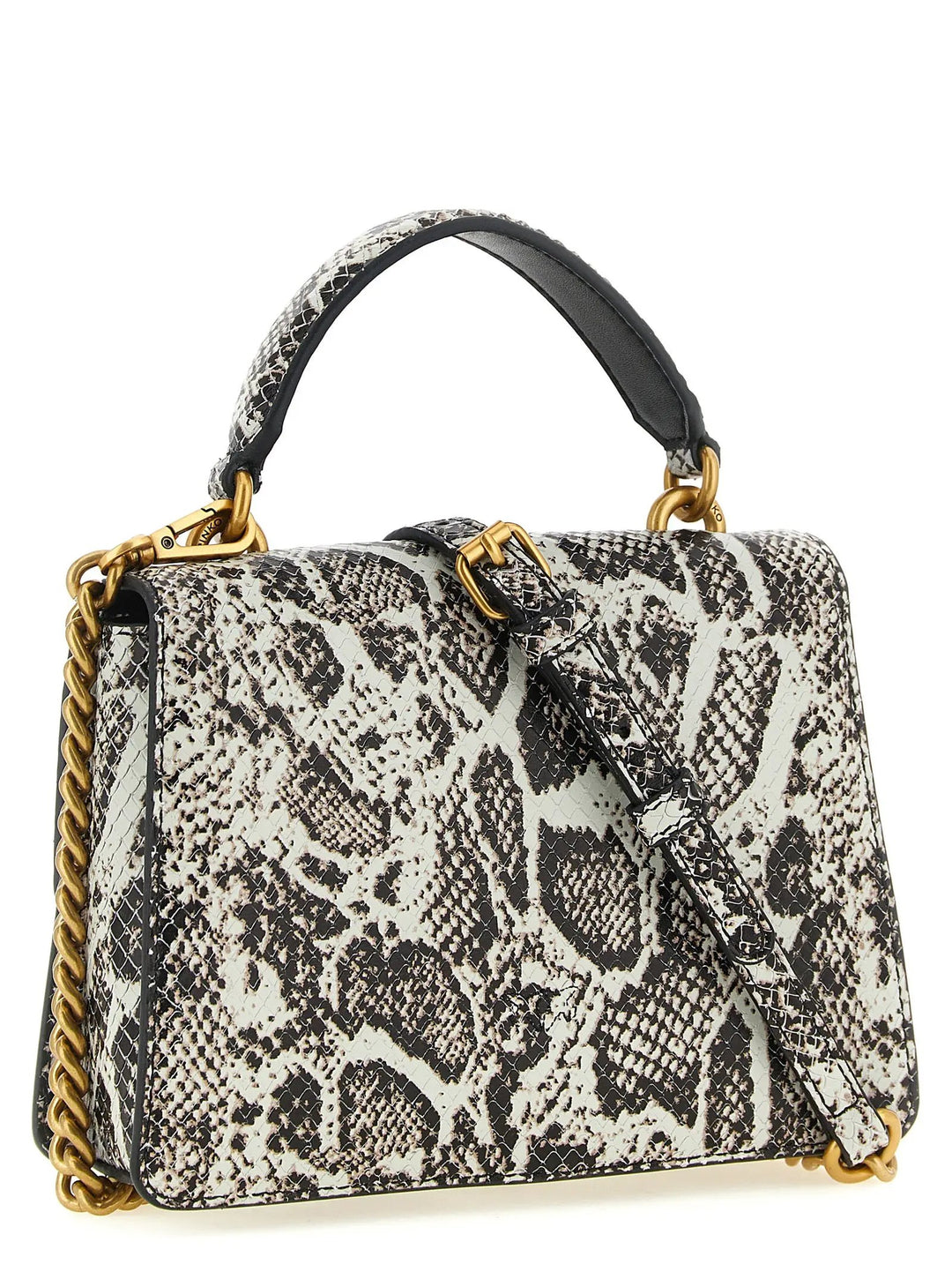 PINKO Sample Sale | PINKO Gray Calfskin Handbag - | Designer outlet