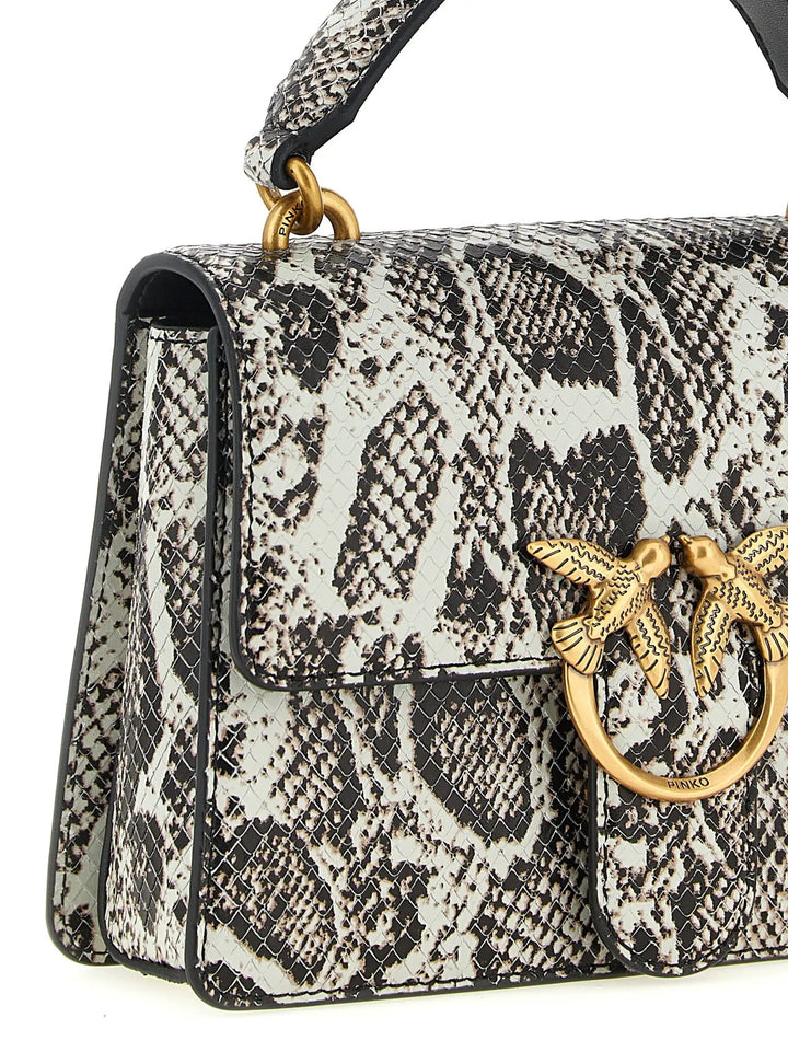 PINKO Sample Sale | PINKO Gray Calfskin Handbag - | Designer outlet