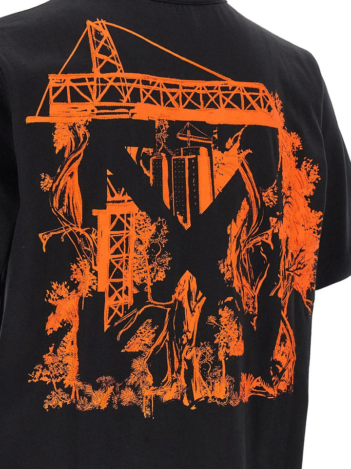 Off-White Sample Sale | Off-White Black Cotton T-Shirt - | Designer outlet