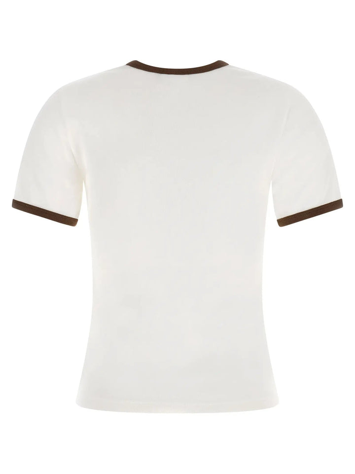 Courrèges Sample Sale | Courrèges Brown Cotton T-Shirt - | Designer outlet