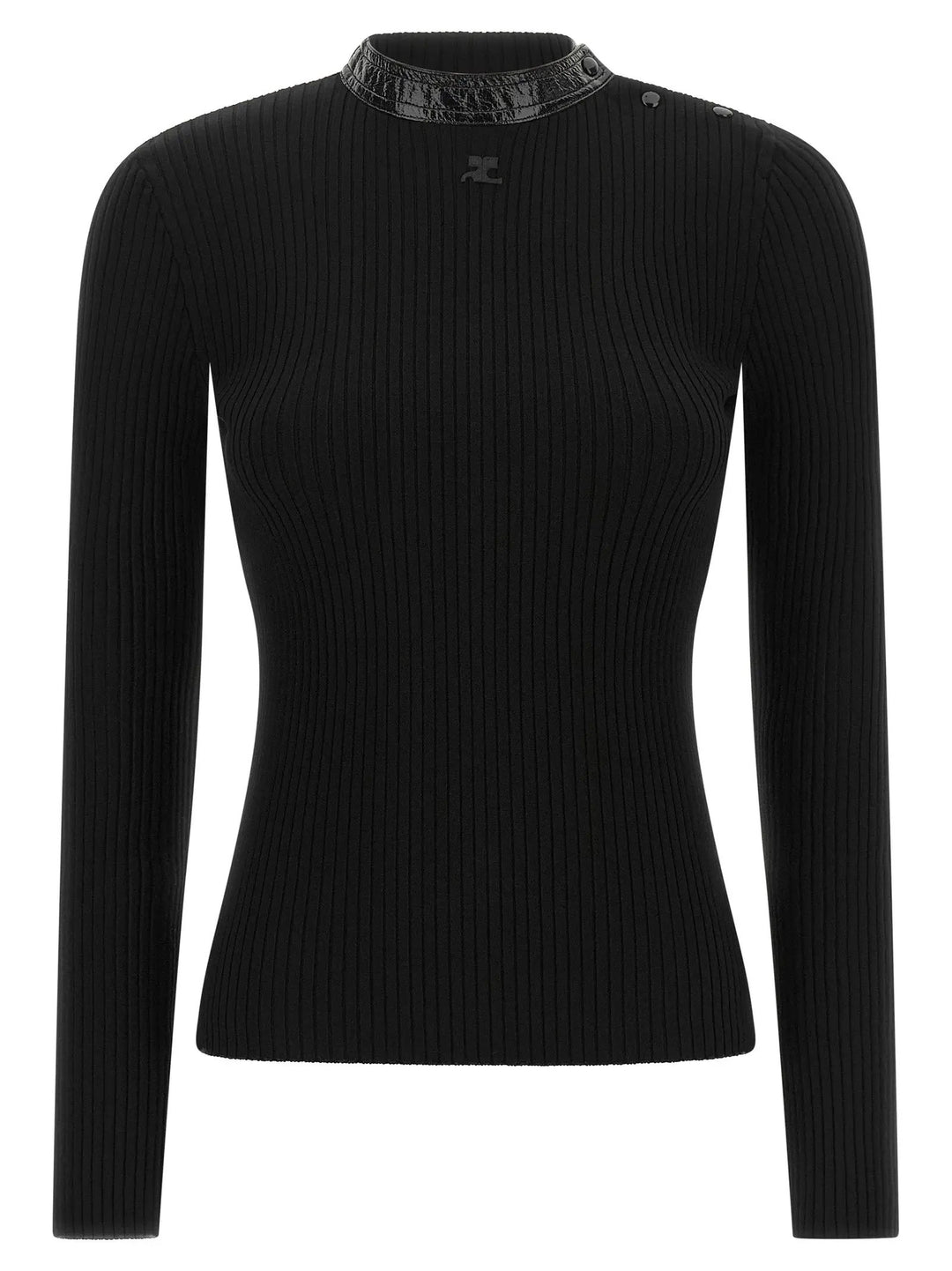 Courrèges Sample Sale | Courrèges Black Viscose Cardigan - | Designer outlet