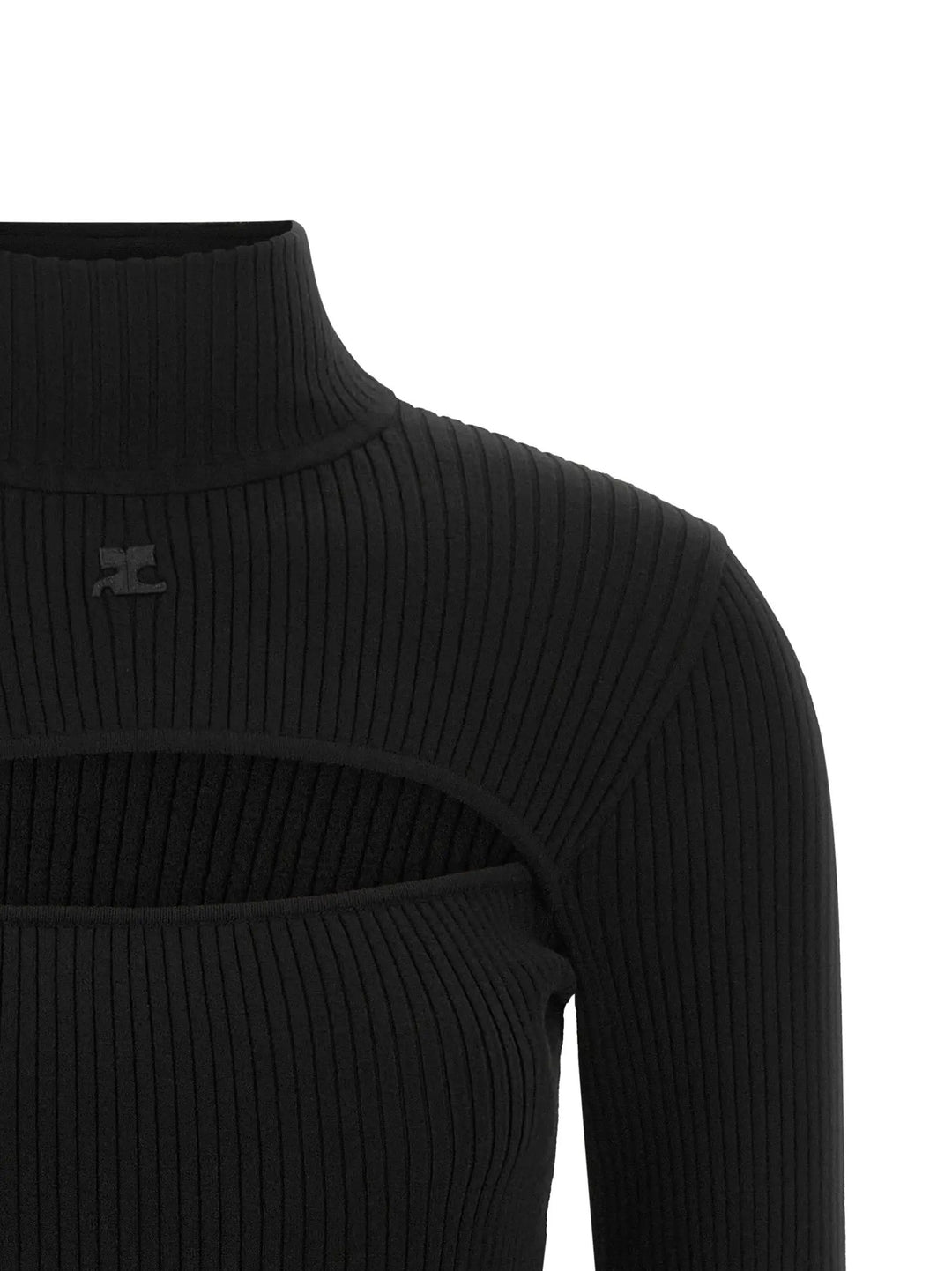 Courrèges Sample Sale | Courrèges Black Viscose Cardigan - | Designer outlet