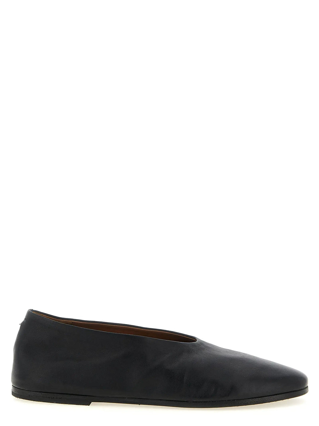 Marsell Sample Sale | Marsell Black Calfskin Ballet Flats - | Designer outlet