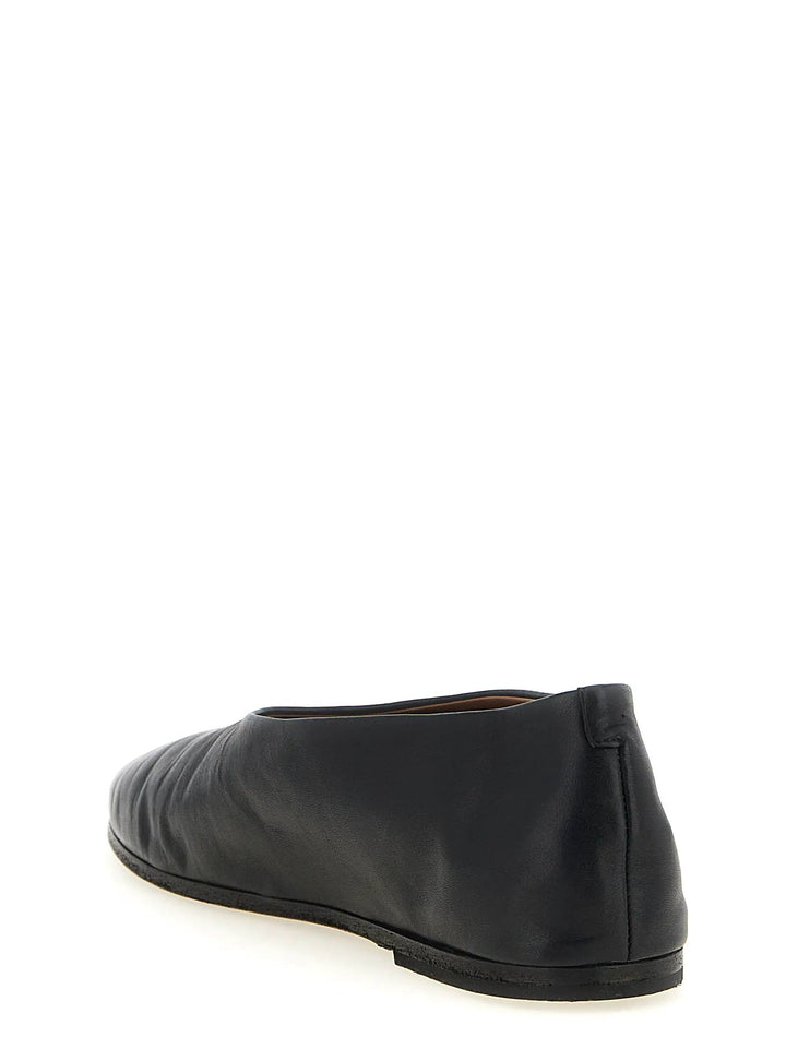 Marsell Sample Sale | Marsell Black Calfskin Ballet Flats - | Designer outlet