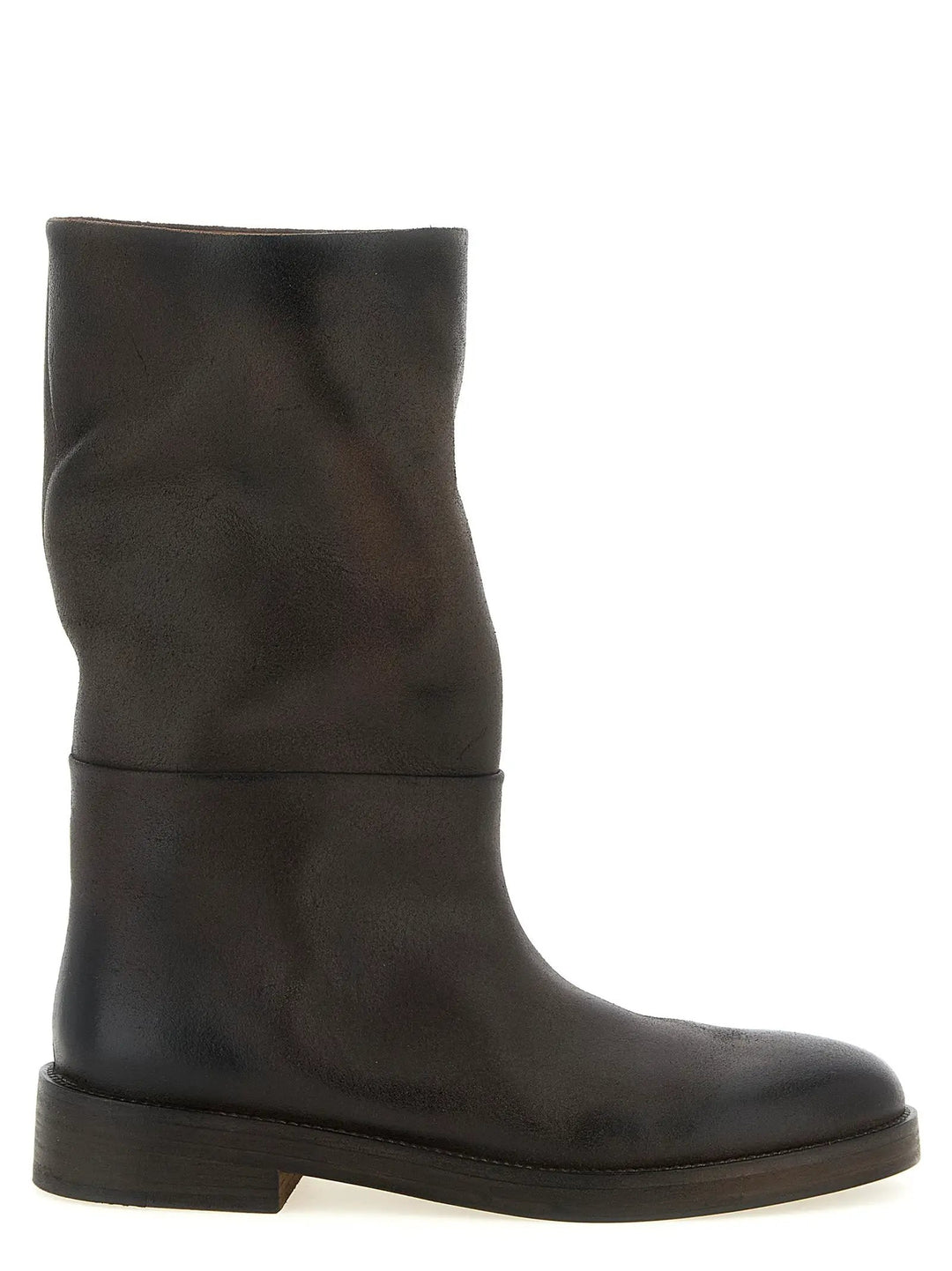 Marsell Sample Sale | Marsell Brown Calfskin Over The Knee - | Designer outlet