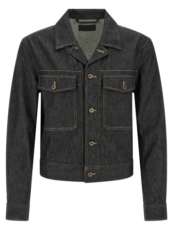 Lemaire Sample Sale | Lemaire Blue Cotton Denim Jacket - | Designer outlet
