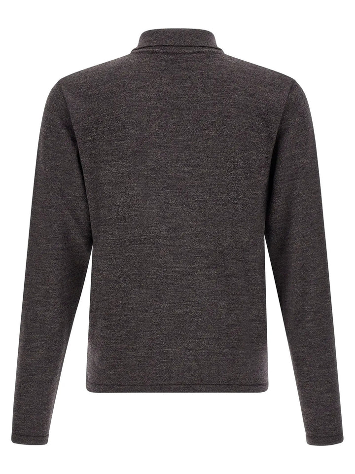 Lemaire Sample Sale | Lemaire Brown Wool Polo Shirt - | Designer outlet