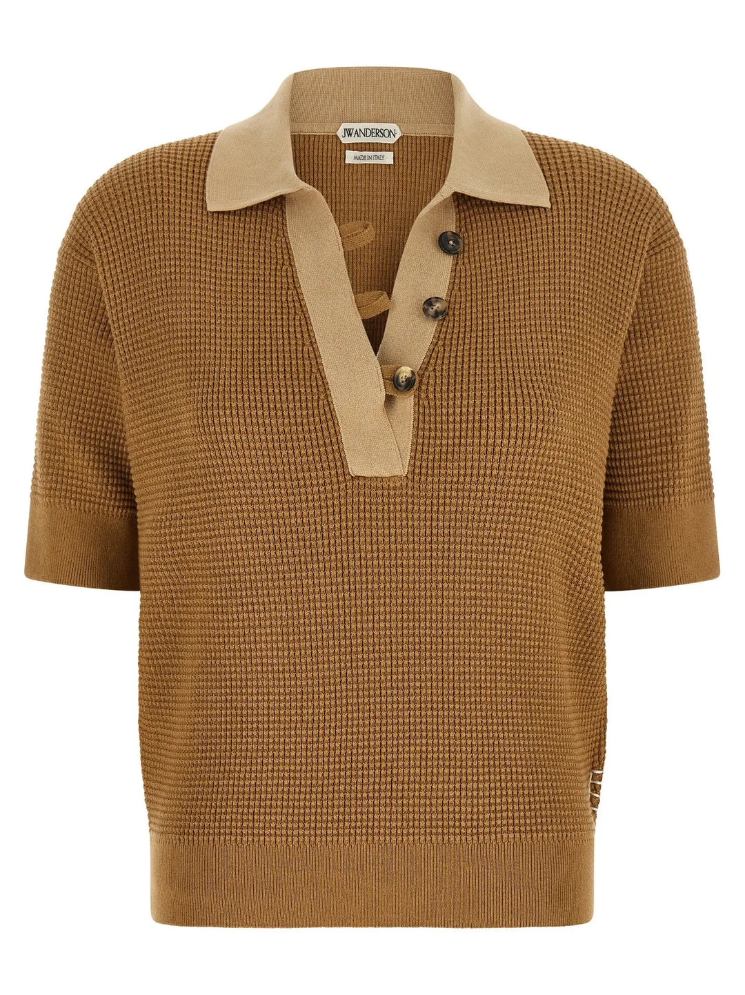J.W.Anderson Sample Sale | J.W.Anderson Beige Cotton Polo Shirt - | Designer outlet