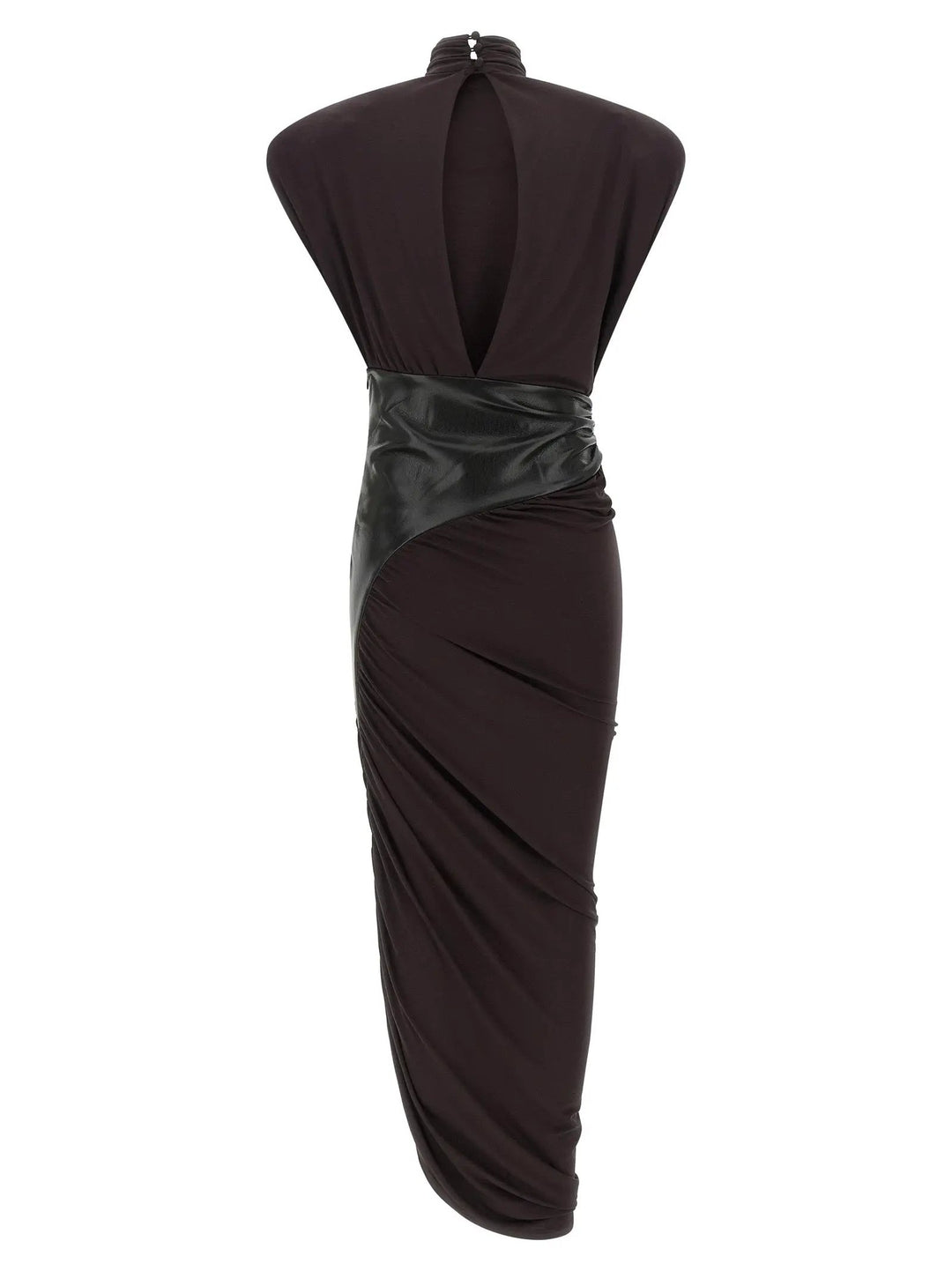 The Andamane Sample Sale | The Andamane Bordeaux Viscose Midi Dress - | Designer outlet