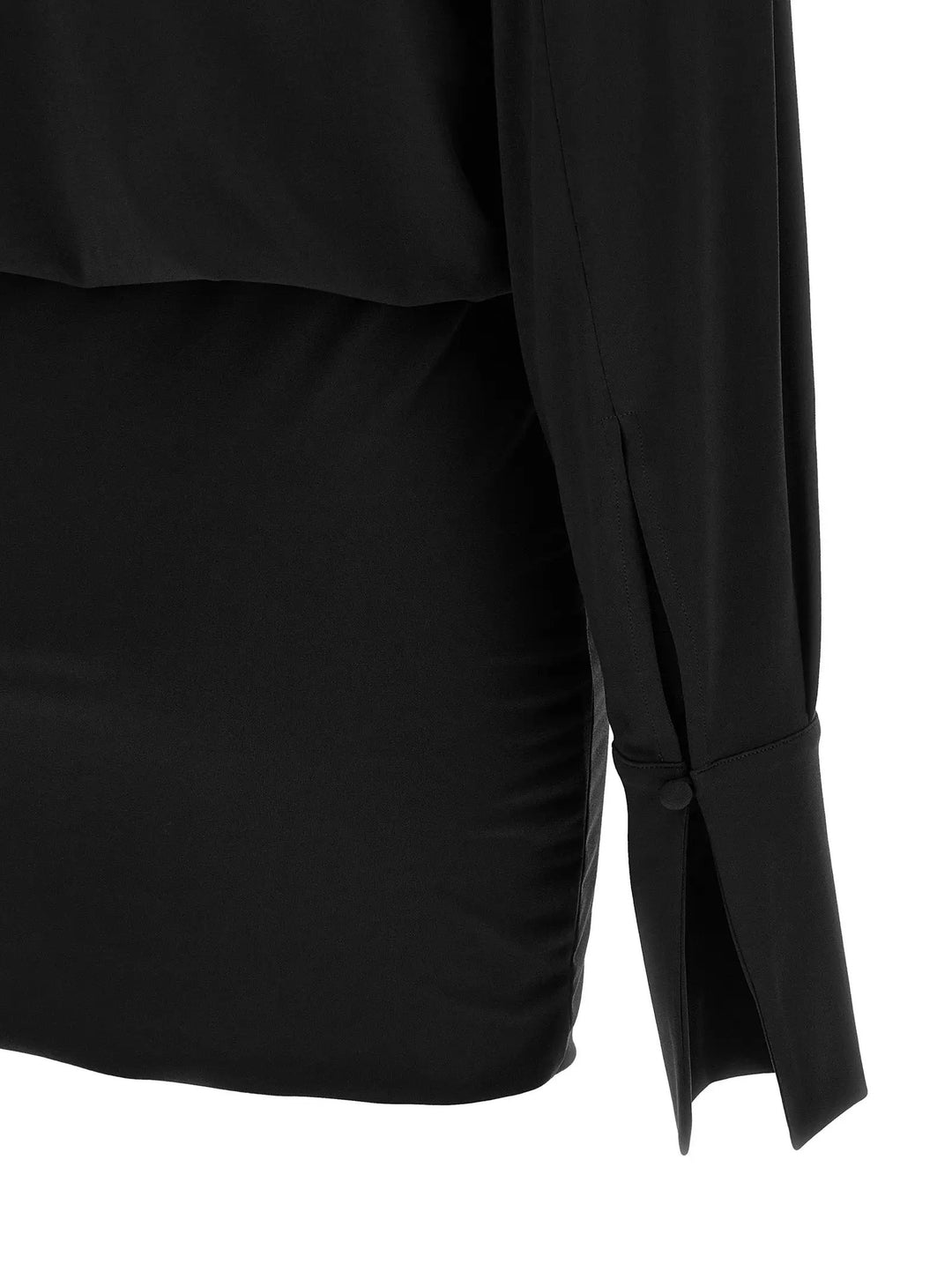 The Andamane Sample Sale | The Andamane Black Polyester Short Dress - | Designer outlet