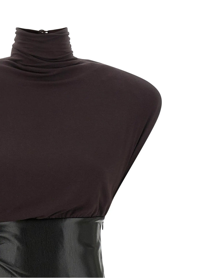 The Andamane Sample Sale | The Andamane Bordeaux Viscose Midi Dress - | Designer outlet