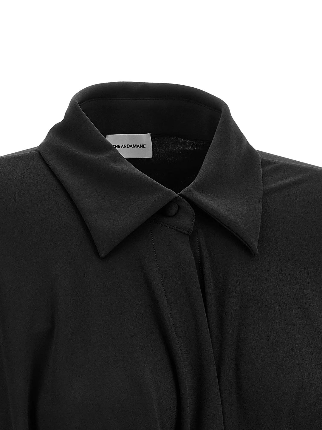 The Andamane Sample Sale | The Andamane Black Polyester Short Dress - | Designer outlet
