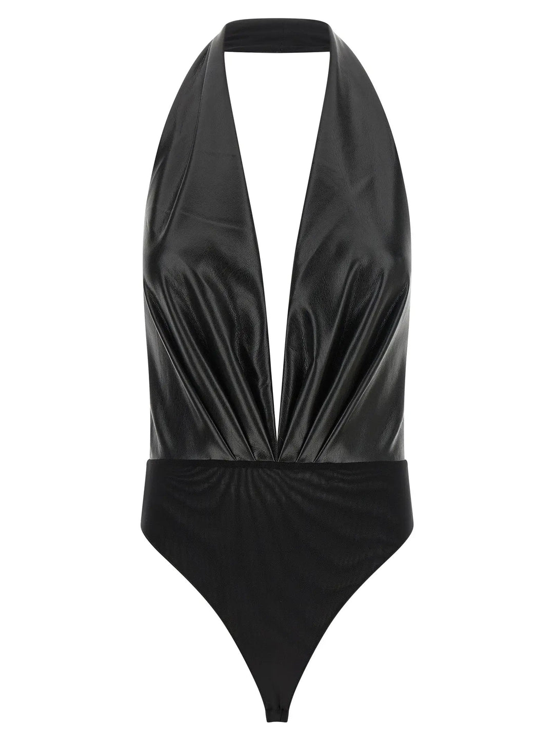 The Andamane Sample Sale | The Andamane Black Polyester Bodysuit - | Designer outlet