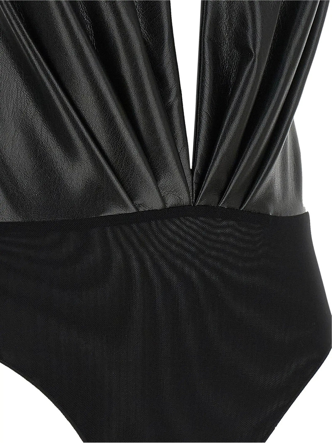 The Andamane Sample Sale | The Andamane Black Polyester Bodysuit - | Designer outlet