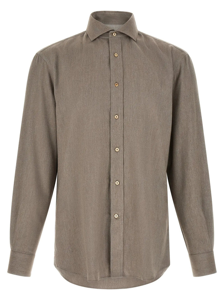 Brunello Cucinelli Sample Sale | Brunello Cucinelli Gray Cotton Blouse - | Designer outlet