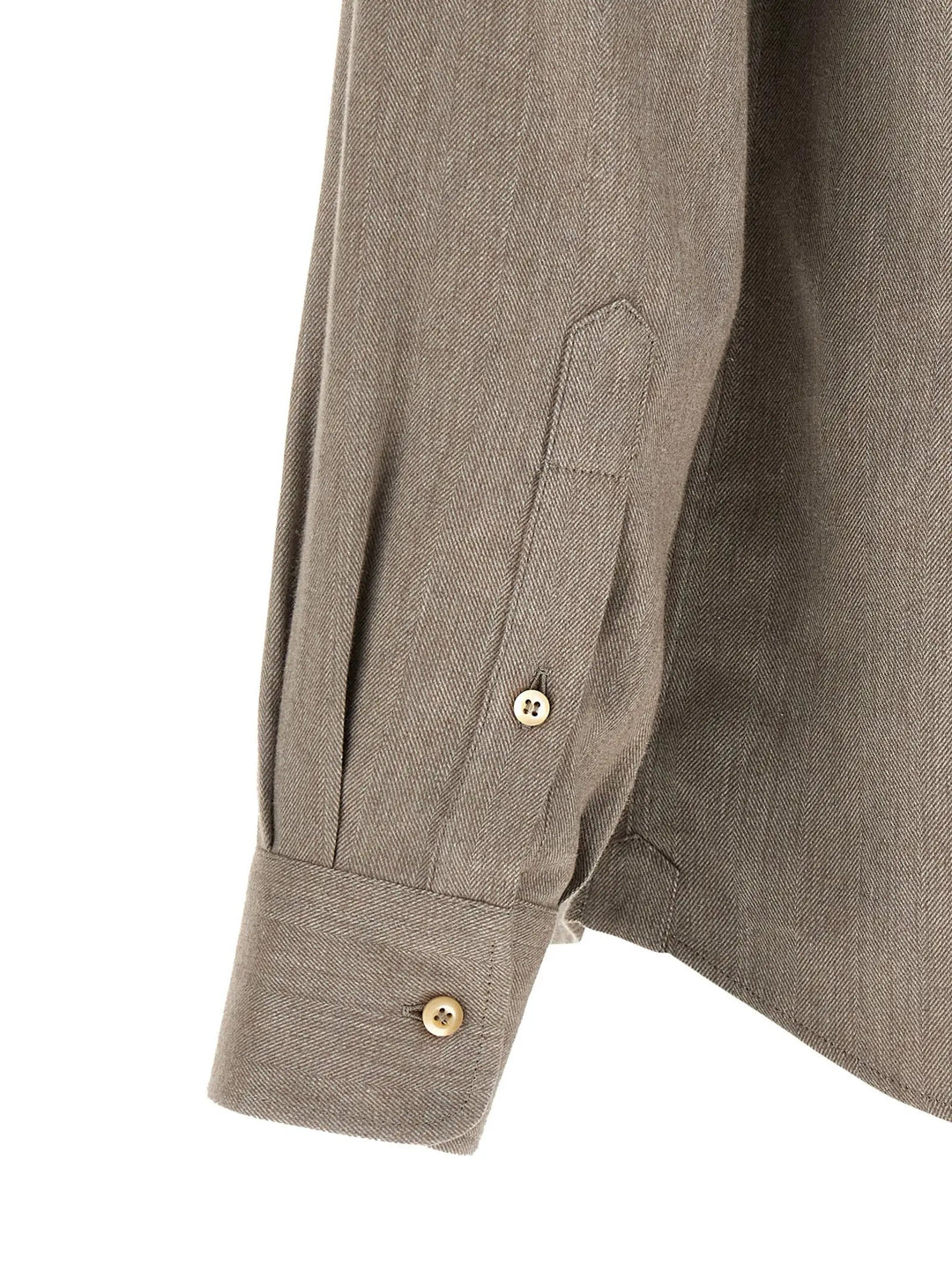 Brunello Cucinelli Sample Sale | Brunello Cucinelli Gray Cotton Blouse - | Designer outlet