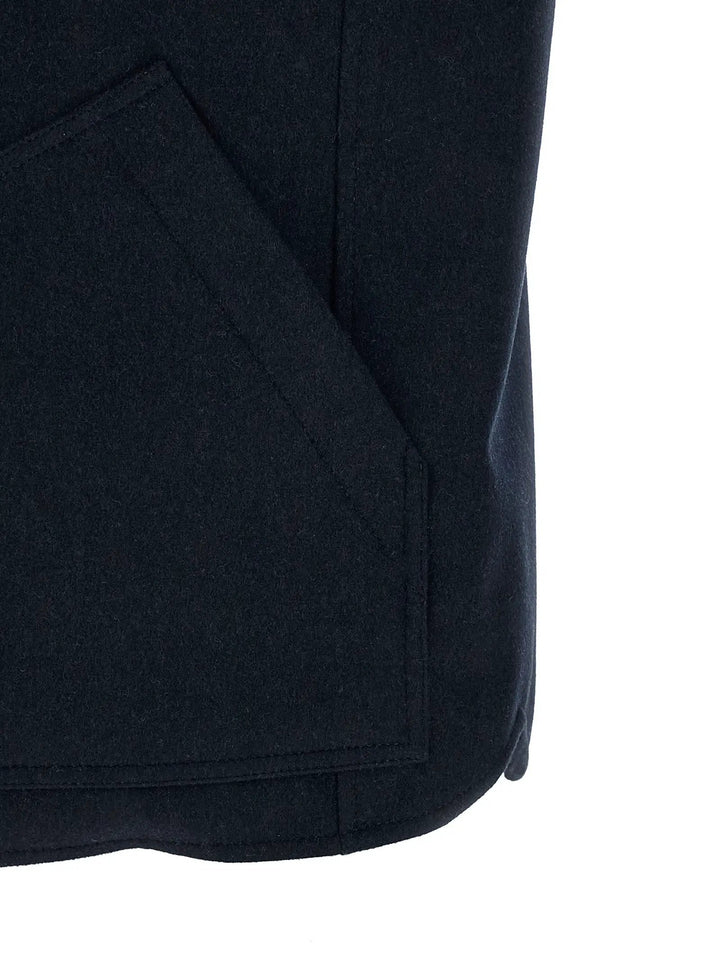 Brunello Cucinelli Sample Sale | Brunello Cucinelli Blue Wool Sleeveless Jacket - | Designer outlet