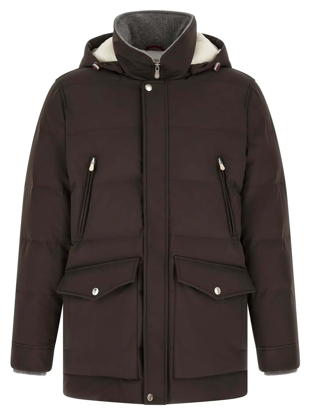 Brunello Cucinelli Sample Sale | Brunello Cucinelli Brown Polyamide Parka - | Designer outlet