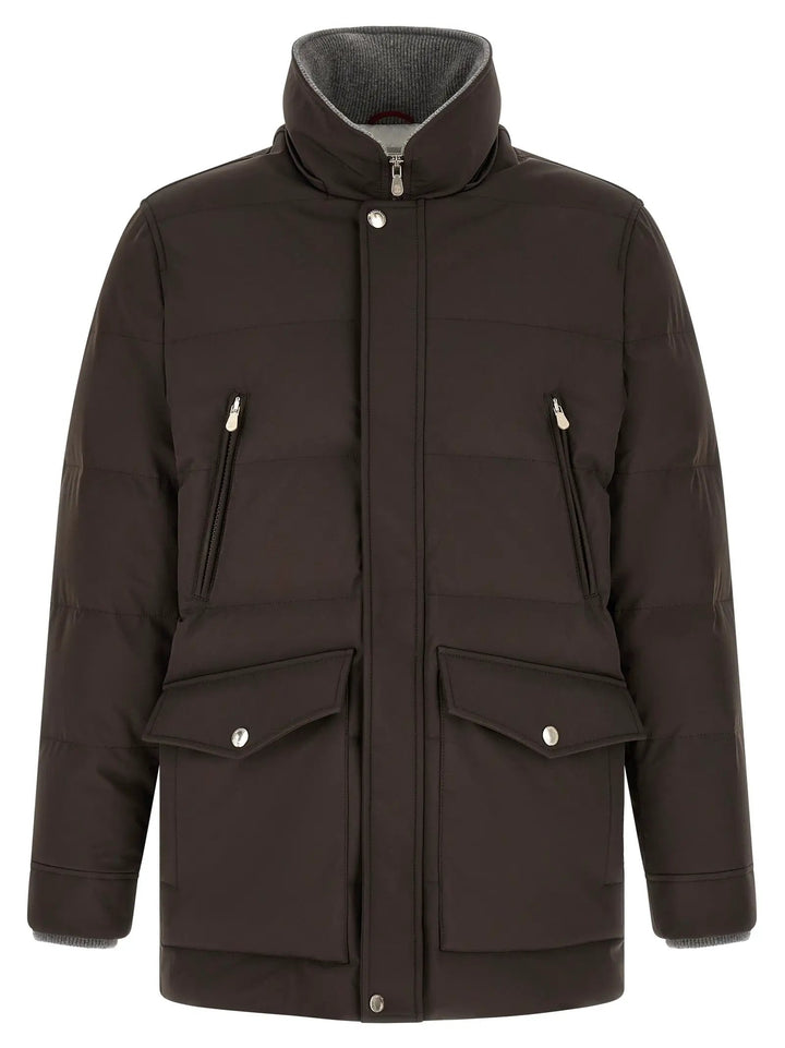 Brunello Cucinelli Sample Sale | Brunello Cucinelli Brown Polyamide Parka - | Designer outlet
