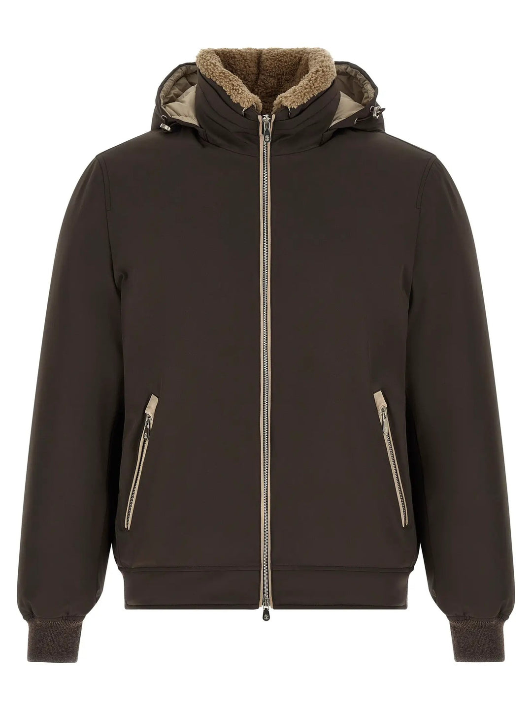 Brunello Cucinelli Sample Sale | Brunello Cucinelli Brown Polyamide Full-Length Jacket - | Designer outlet