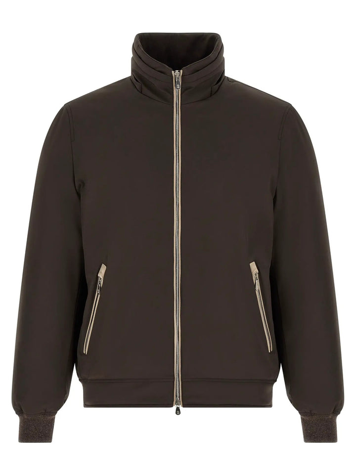 Brunello Cucinelli Sample Sale | Brunello Cucinelli Brown Polyamide Full-Length Jacket - | Designer outlet
